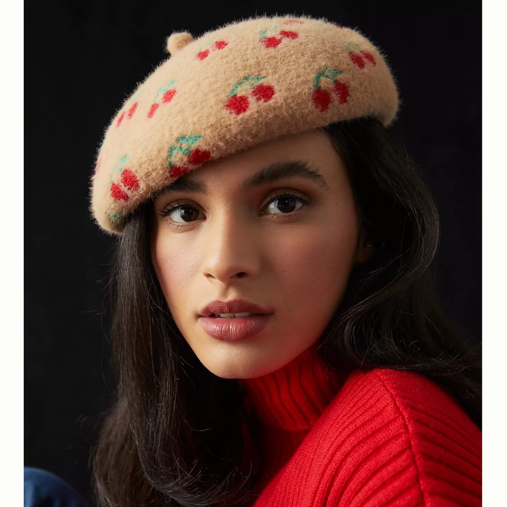 NWT Maeve Cherry Beret